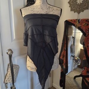 Charcoal Leaf Skirt Small